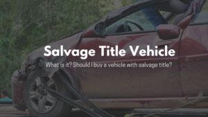 What is Slavage Title Vehicle