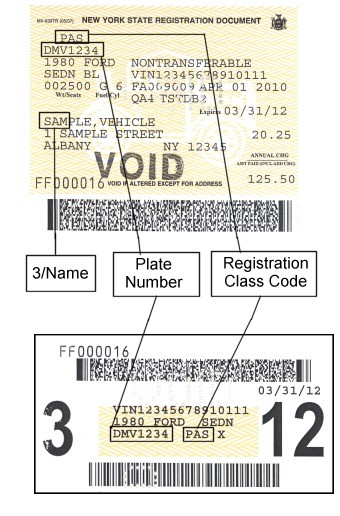 new york vehicle document of registration