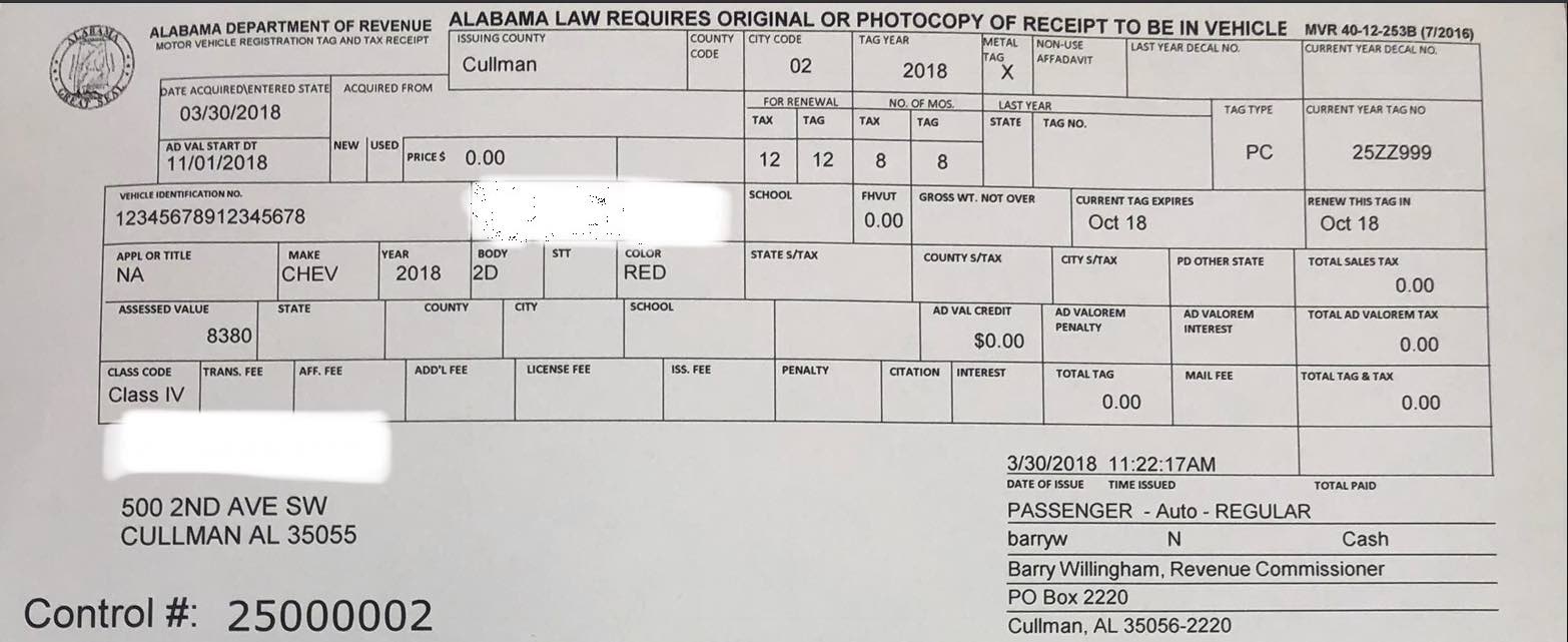 Alabama License Plate Lookup - VinFreeCheck