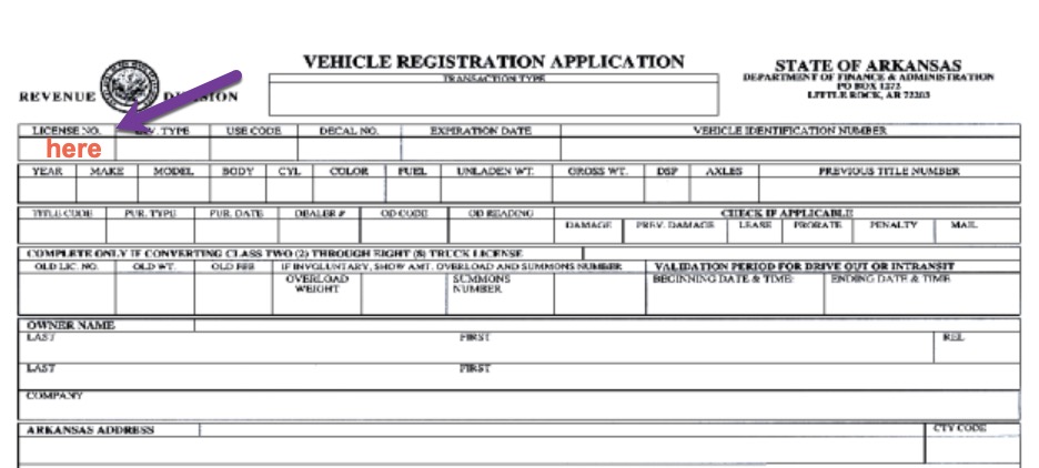 arkansas vehicle registration arkansas vehicle registration