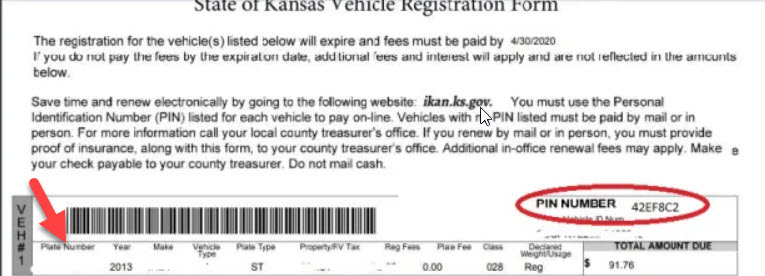 kansas vehicle registration