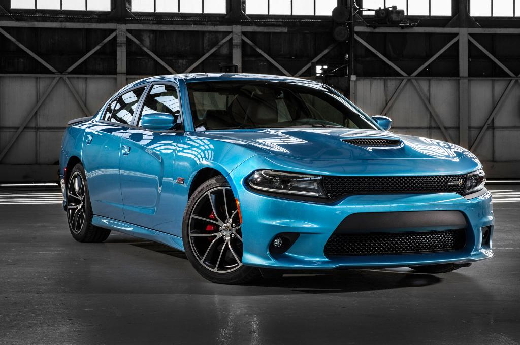 A blue 2022 Dodge Charger RT.