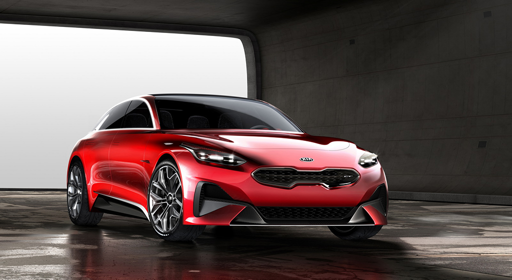A red 2022 Kia Forte.