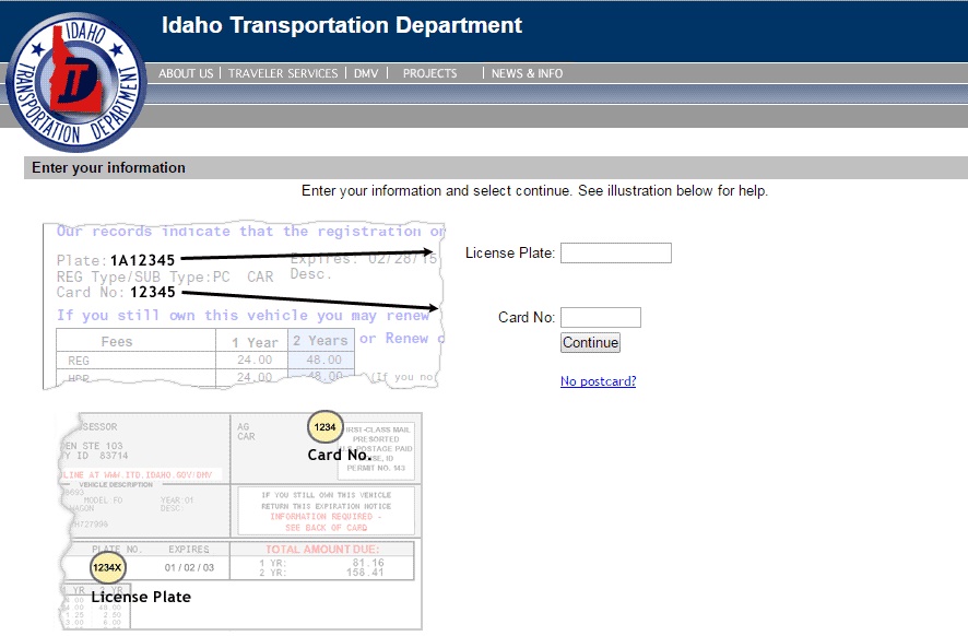 Idaho online renewal demo Idaho online renewal demo