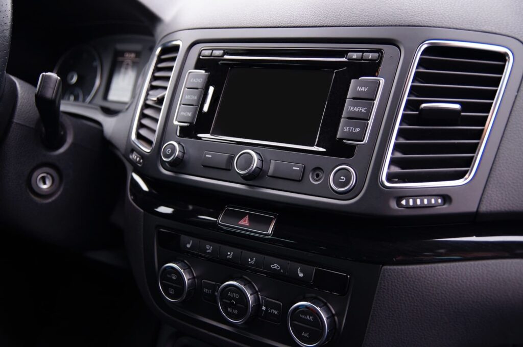 A car's onboard infotainment system