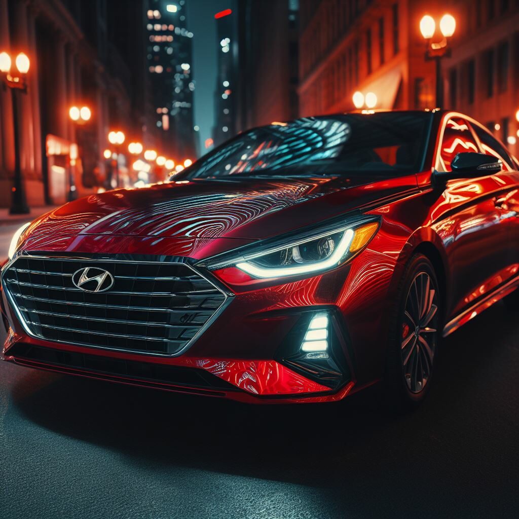 Parked Hyundai Sonata