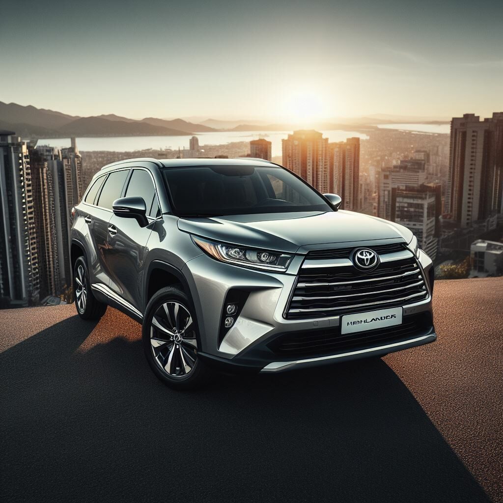 A silver 2023 Toyota Highlander 