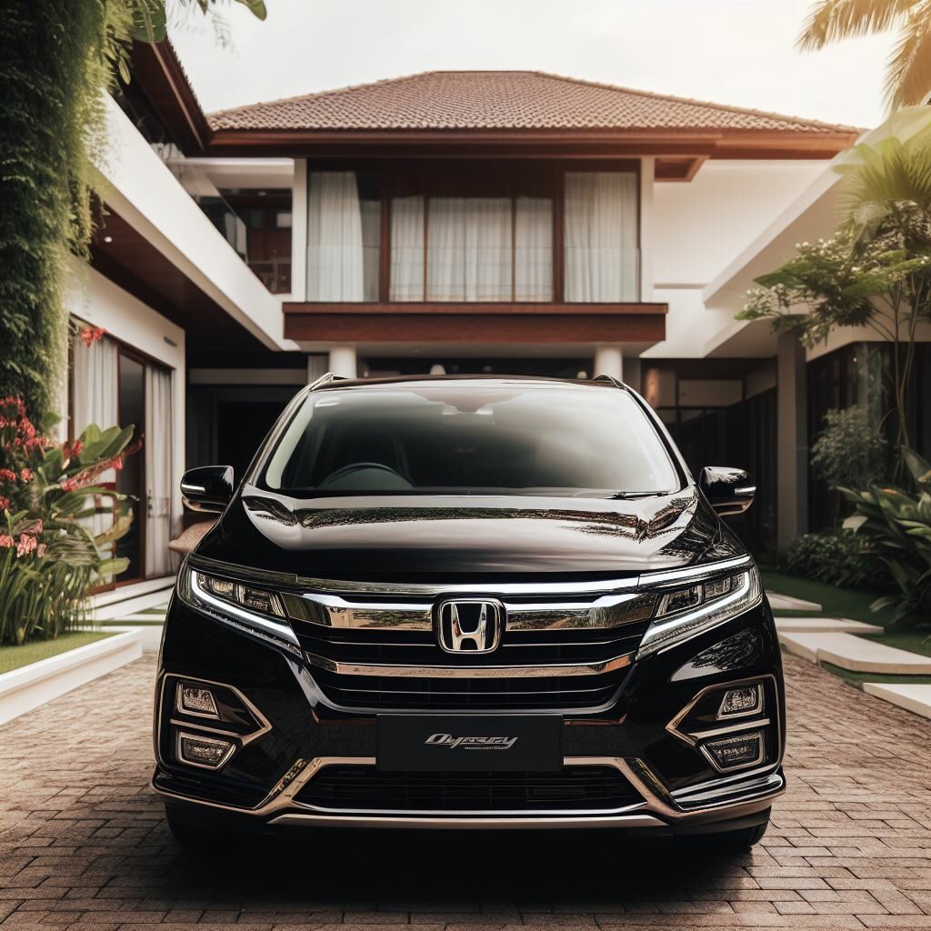 Black 2023 Honda Odyssey parked at home