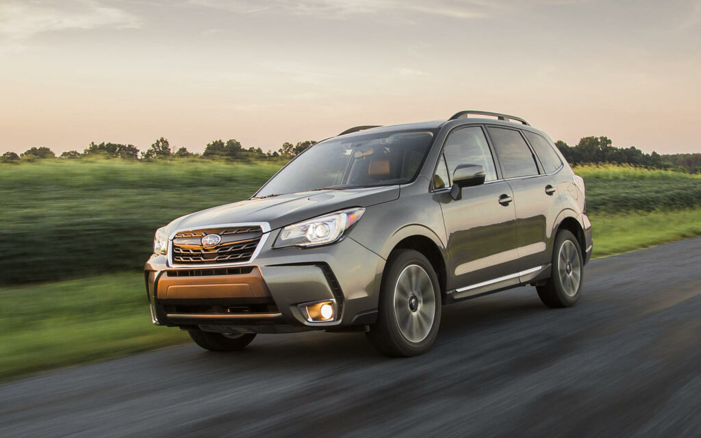 running view of Subaru Forester 2017