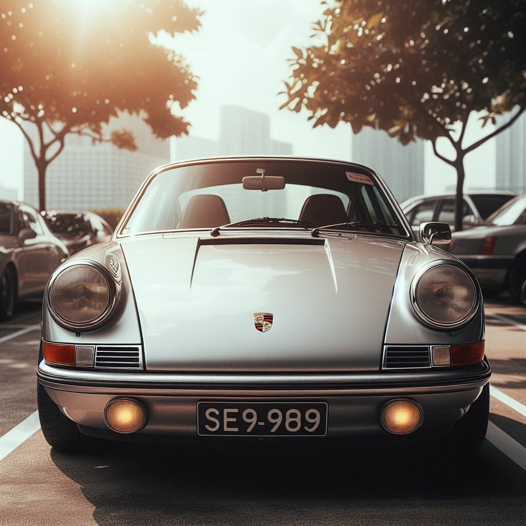 Front view of Porsche 911