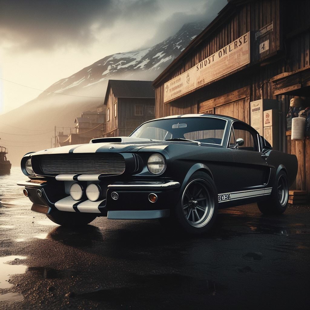 Parked Ford Mustang Shelby GT350 